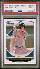 PSA 8 AARON JUDGE 1st 2013 BOWMAN DRAFT PICKS NY YANKEES ROOKIE CARD RC NM-MINT