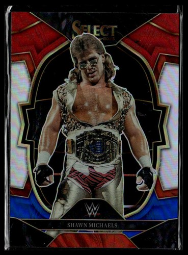 2023 Panini Select WWE #11 Shawn Michaels Red & Blue Prizms