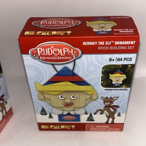 Set of 2 BRICKCRAFT Ornaments Sam The Snowman and Hermey The Elf - Picture 7 of 7