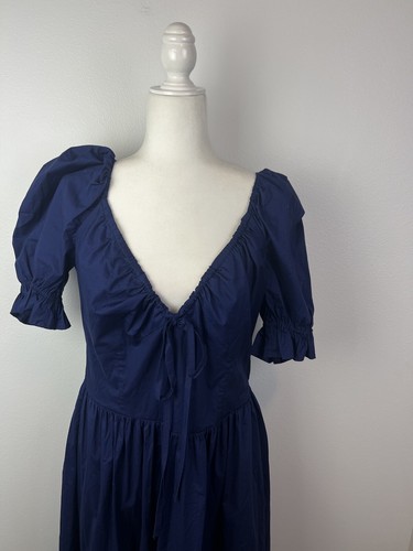 Hill House The Ophelia Dress Womens XL Navy Blue A-Line Adjustable Neckline - Picture 2 of 9