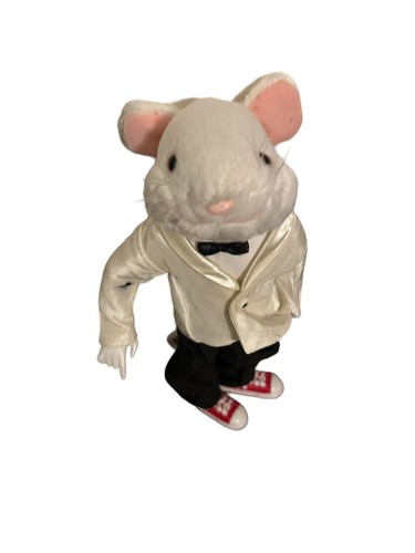 Vintage 1999 Stuart Little Hasbro Jacke Plüschpuppe Stofftier Figur 10 Zoll