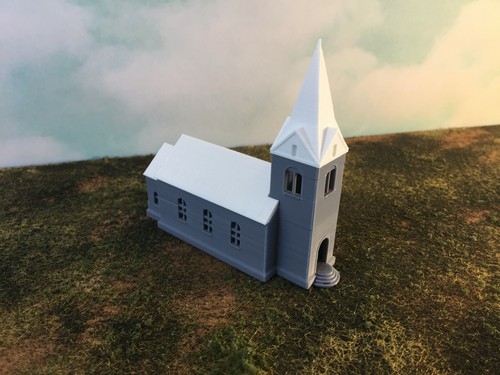 Iglesia Histórica Country - Escala N 1:160 ¡Fácil montaje de 5 piezas! Your Small Town EE. UU. - Imagen 5 de 10