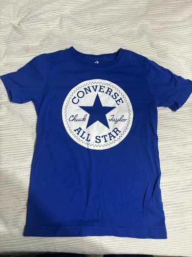 Lot of 2,adidas Boys' Logo T-shirt Size 7, Converse Size 8 - Picture 2 of 2