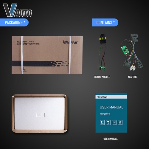 Luces traseras LED VLAND para Chevy Camaro 2014-2015 conjunto de lentes transparentes a humo izquierda+derecha - Imagen 9 de 18