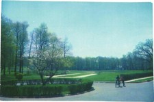 Boys Biking Along The Picturesque Memorial Field Summit, New Jersey Postcard