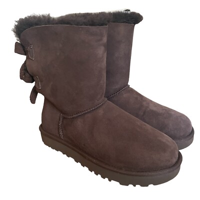 Brown Bailey Bow Corduroy UGG Boots Womens Size Bailey Bow