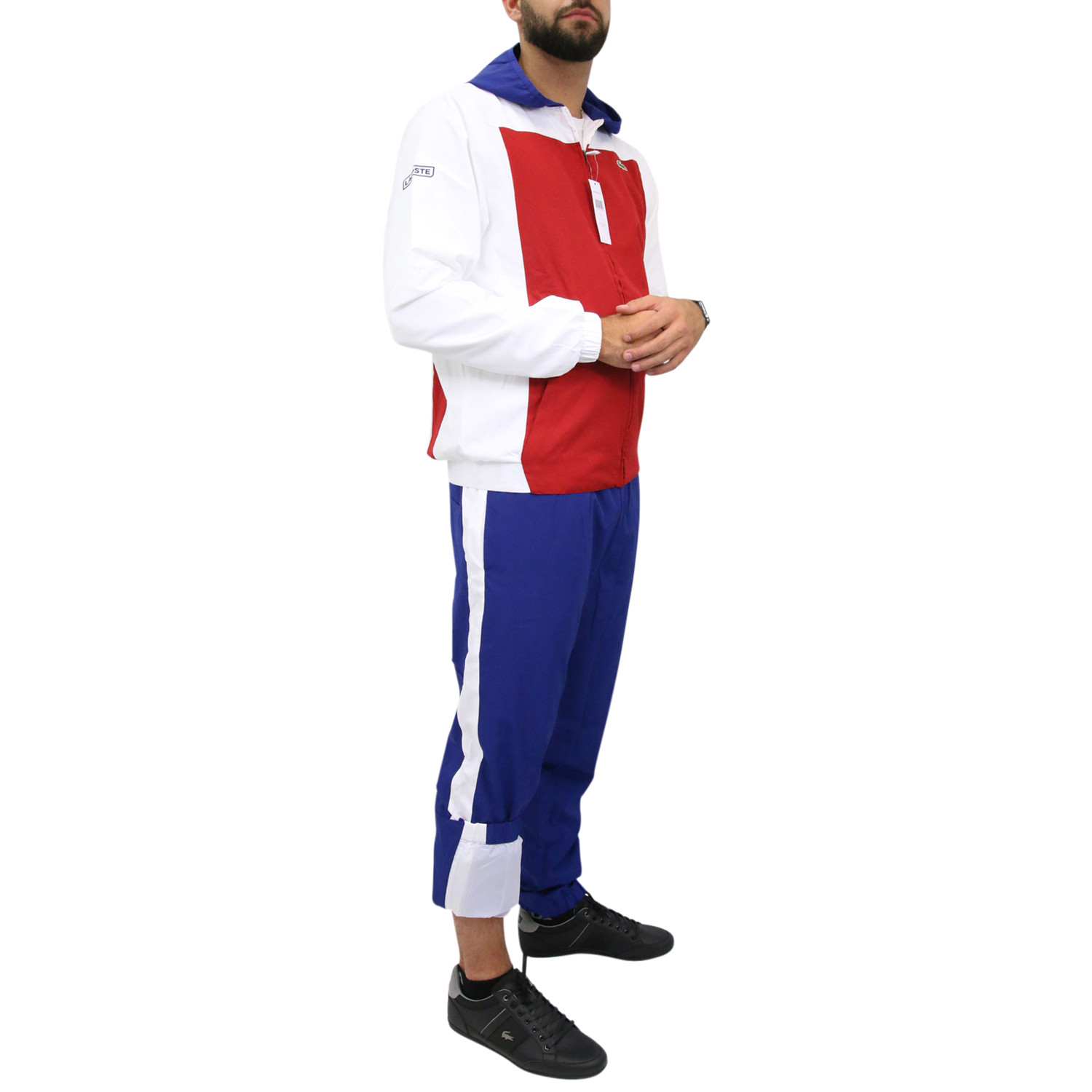 Lacoste WH8006 Tennis-Trainingsanzug Jogginganzug Herren WH8006 Lacoste U72 Weiß Rot Blau 7e02f2 Lacoste WH8006 Tennis-Trainingsanzug Jogginganzug Herren WH8006 Lacoste U72 Weiß Rot Blau 7e02f2