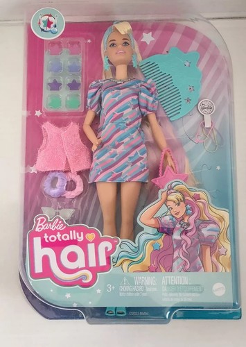 Borsa di ricambio moderna Barbie totalmente capelli rosa celeste tema stella - Foto 9 di 9