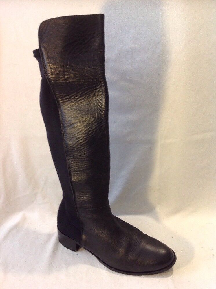 Ladies Black Knee High Leather Boots Size 39 Ladies Black Knee High Leather Boots Size 39