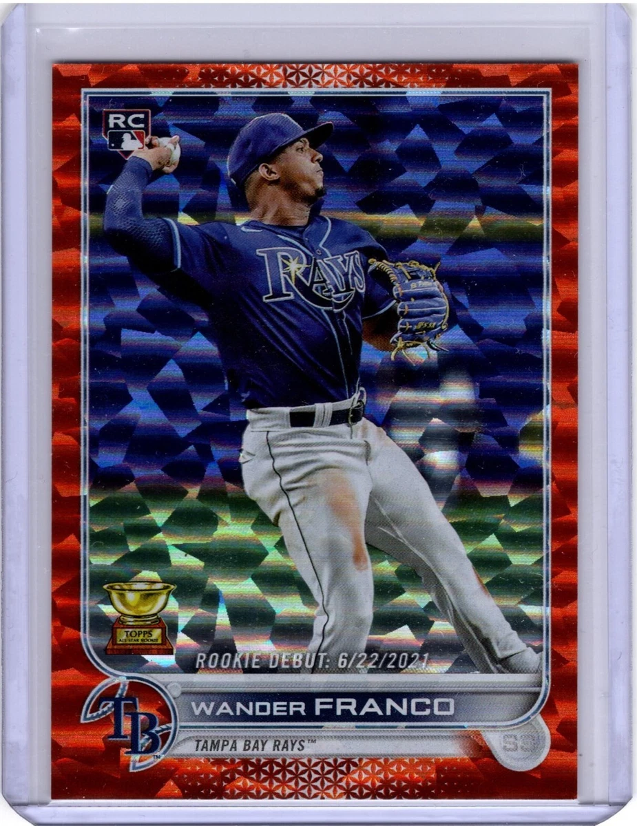 2022 Topps Update #US42 WANDER FRANCO Orange Rainbow Foil Rookie Debut RC #d/299