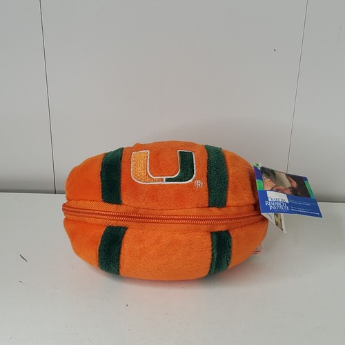 University Of Miami Hidden Bear In Football Stuffed Animal Souvenir Gift New NWT - Picture 3 of 10