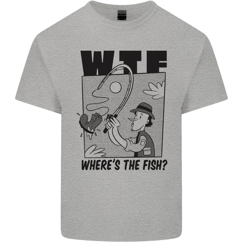 WTF Wheres the Fish Divertida Pescador Hombre Camiseta Algodón Top - Imagen 11 de 100