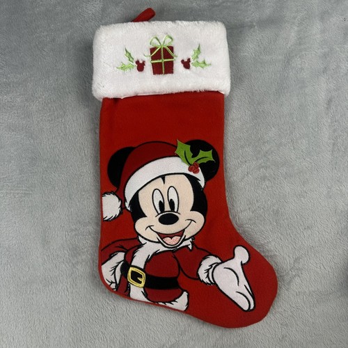 Mickey Mouse Disney Weihnachtsstrumpf Weihnachtsmann gebraucht - Bild 1 von 3