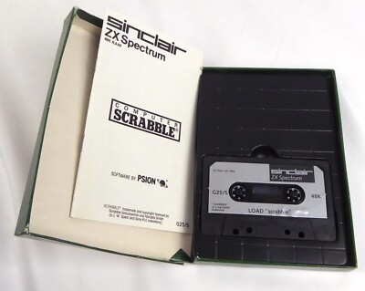 Sinclair ZX Spectrum Spiel -- COMPUTER SCRABBLE (Psion