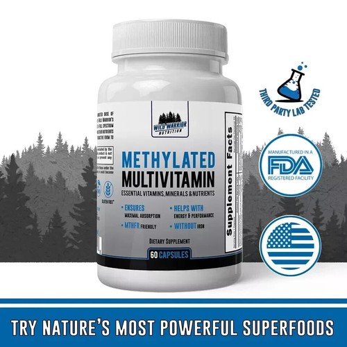 Methylated Multivitamin for Adults - Without Iron + Active B12 | Pack of 3 - Picture 5 of 6