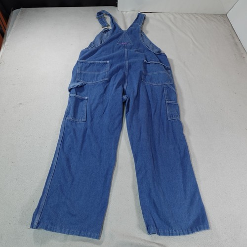 Big Smith Overalls Mens 38 Blue Denim Jean Bibs Train Conductor Western 38x30 - Picture 17 of 20