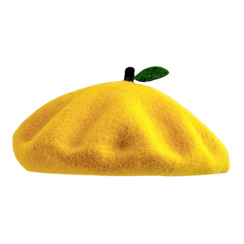 Women Winter Beret Cap Painter Hat Lolita Wool Blended Sweet Fruit Handmade - Bild 13 von 16