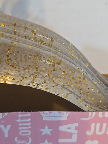 Juicy Couture Kleiderbügel Los Angeles California transparent mit Gold Glitzer 10er Set Neu - Bild 6 von 11