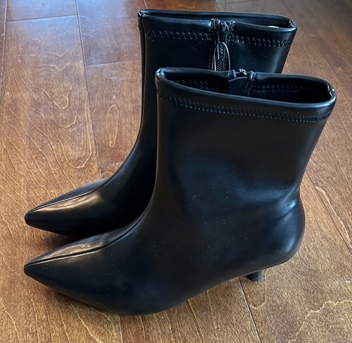 Women's Lonnie Kitten Heel Stretch Ankle Boots Black - A New Day - SIZE 7.5 - Bild 3 von 8
