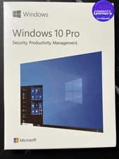Microsoft Windows 10 Pro - Full Retail Version 10 Pro Retail Box USB + Key Card