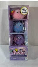 Poofiez 3 Pack Fuzzy Critters Peel  Stick Tara Toy Corp Fantasy Pack NEW  