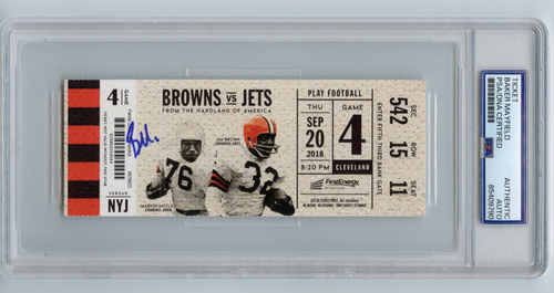 Baker Mayfield Signed Autograph NFL Debut 9/20/18 Ticket Stub PSA / DNA USA Bucs - Picture 1 of 2
