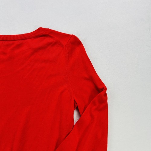 Banana Republic Sweater Womens Medium Red Silk Cashmere Crewneck Pullover Soft - Bild 18 von 21