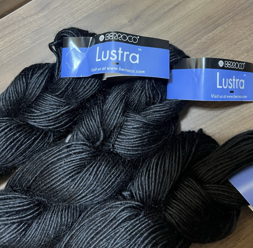 Berroco Lustra Garn schwarz #3134 Wolle/Tercel 3,5 Unzen/197 Yard pro Stück 3er Set - Bild 4 von 11