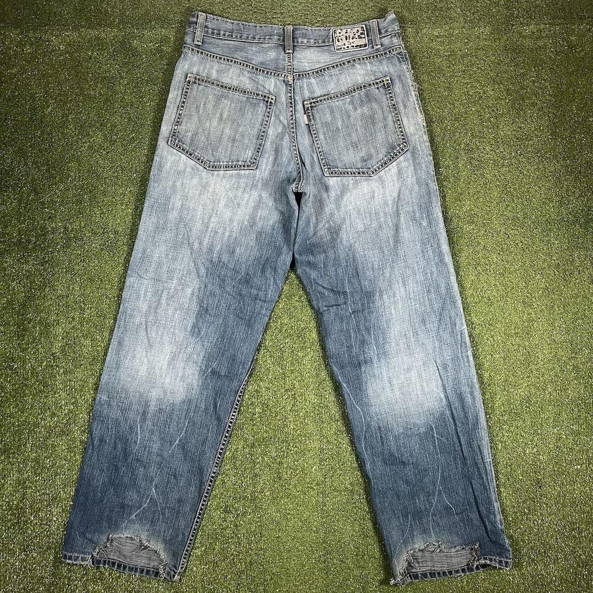 W36×L32 00s Levi’s Silver Tab Baggy 2000s Levi's Silver Tab Loose Baggy Wide Leg Distressed