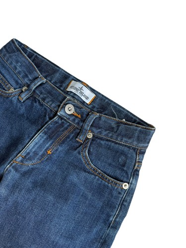 Stone Island Junior Kids Boy Denim Pants 100% Cotton Straight Jeans Size 8/128 - Picture 7 of 20