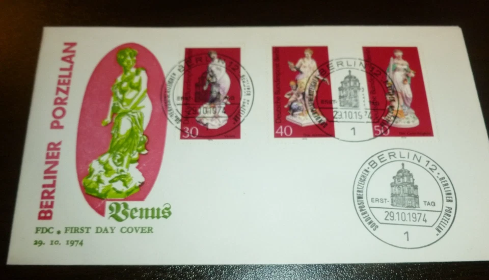 Berlin 1974 Berliner Porzellan FDC Special Cancel Unaddressed VGC - Image 2 of 4