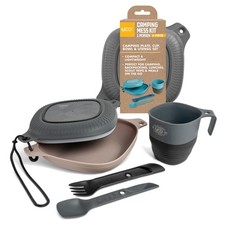 6-Piece Camping Mess Kit with Bowl, Plate, Camp Cup, and Switch Spork Utensil Se