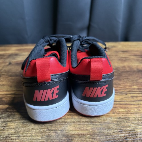 Youth 7Y Nike Court Borough Low Recraft GS Shoes Red Black DV5456-600 New - Picture 4 of 10
