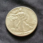 1942 D Liberty Walking Half Dollar Denver Silver Business Strike