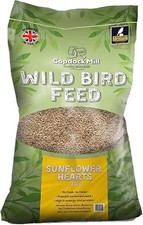 Copdock Mill Bird Feed Sunflower Hearts Bird Food 20kg Bag No Mess Energy Food 1.55 per kilo