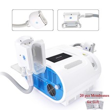 2 Handles Freezing Cool Therpay Double Chin Removal Body Massage Machine Salon