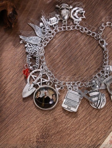 Supernatural Charm Bracelet Sam Dean Winchester Vampire Witch Pentagram Star