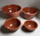 Vintage Mekugor Melamine Nesting Measuring Bowls Set 1/8 1/4 1/2 1 & 2 Cup Brown