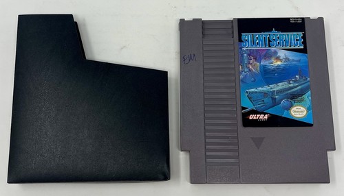Silent Service Nintendo NES Fully COMPLETE Game + Box + Manual + Inserts + Baggy - Picture 7 of 12