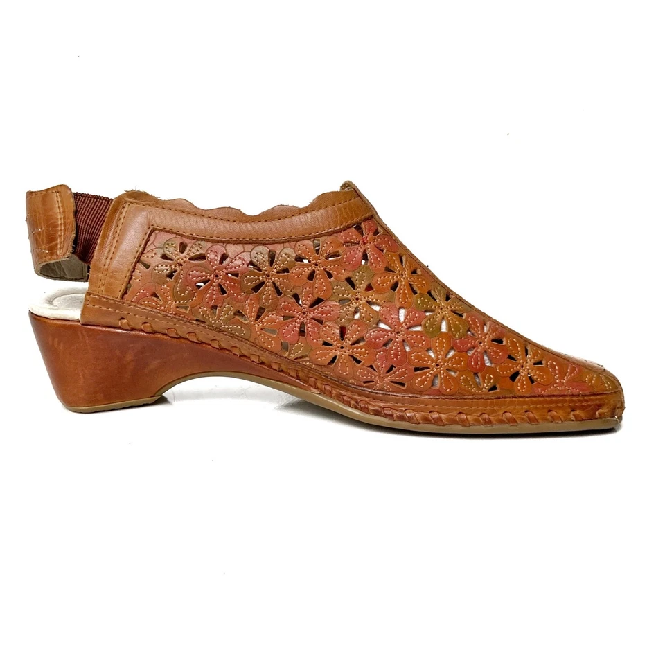 Сандалии Pikolinos Romana на танкетке бренди размер 40 | комфорт кожа Испания эко богемное - Изображение 4 из 4