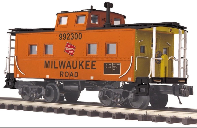 MTH Premier 20-91717 MILWAUKEE ROAD Steel Caboose Center Cupola O-Scale #992303