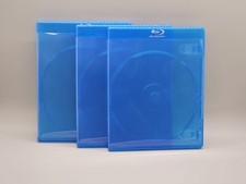 Lot of 3 Premium Standard Replacement Single Disc Blu-ray Cases