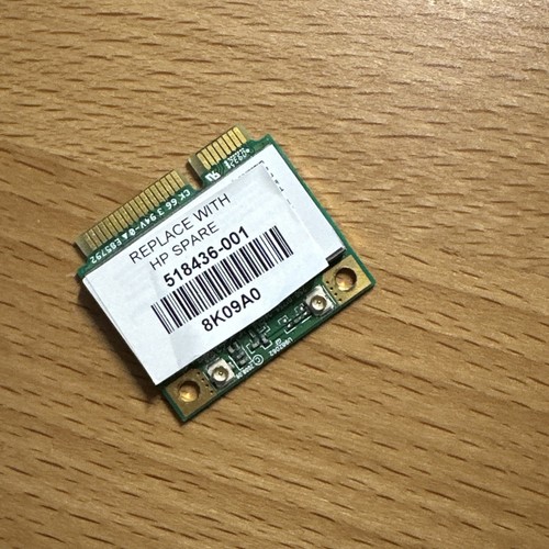 HP 518436-001 Atheros AR5B95-H 802.11b/g/n Half Mini PCI-e U98Z062.10 AR9285 - Picture 3 of 3