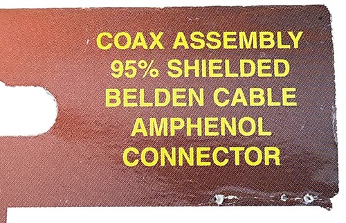 Cable coaxial de radio CB Aries A-9PL Belden 9 pies mini 8 enchufes a orejetas - Imagen 7 de 7