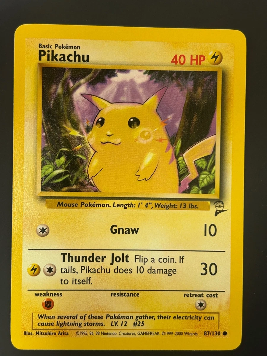 Pokémon Pikachu Pokémon TCG Base Set 2 Individual Collectible Card