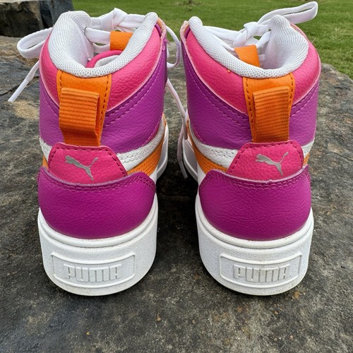 Puma Karmen Rebelle Mid Sneaker Platform Trendy Indie Hipster Girl Big Kid 4.5 - Picture 11 of 12
