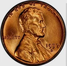 1957 D Lincoln Wheat 1C MS RD (FROM ORIGINAL ROLL)