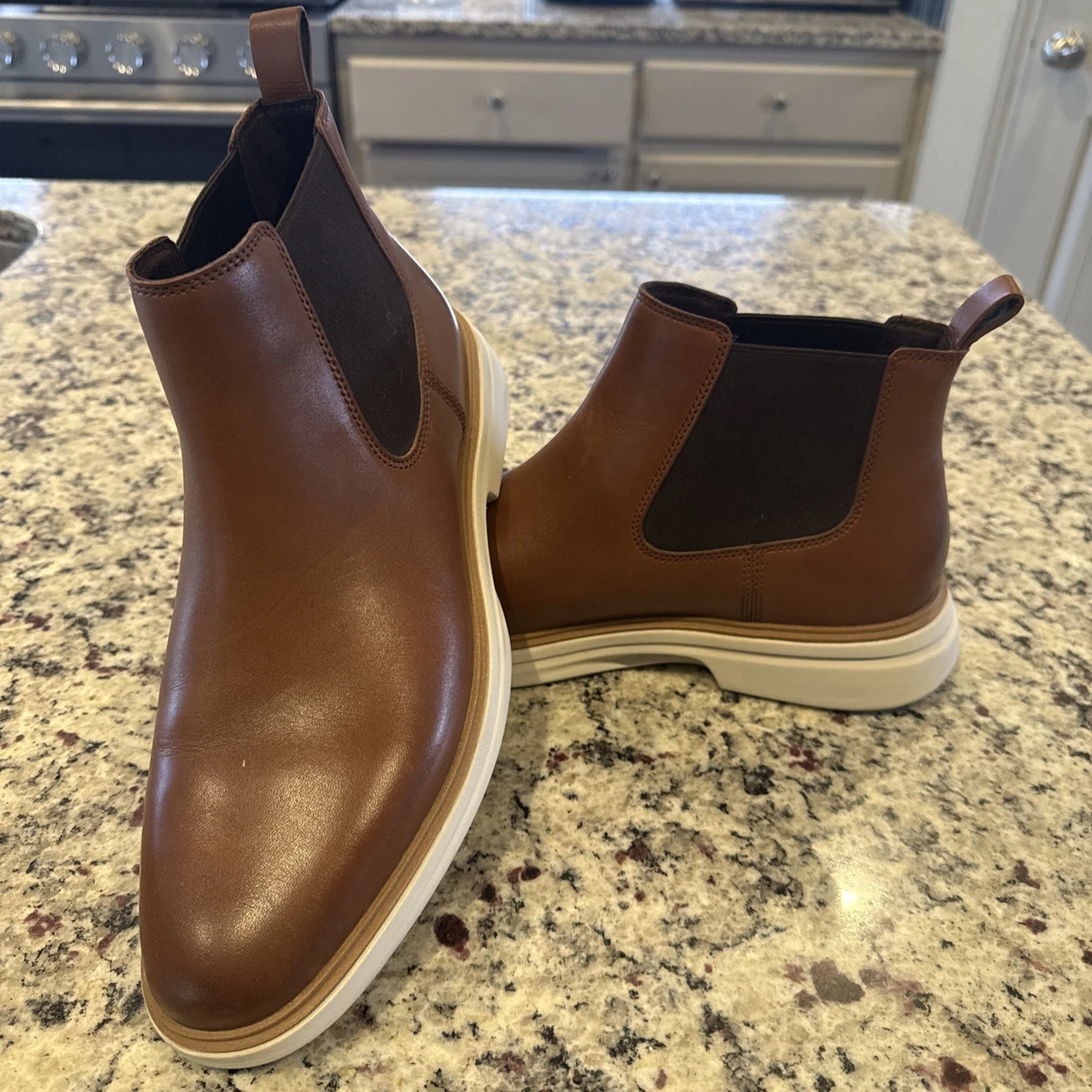 Cole Haan Chelsea Boots Men\'s 9M Tan Brown Leather Ankle Pull On Comfort C11057 Men main image 2
