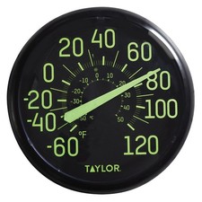 TAYLOR® PRECISION PRODUCTS 13.25-Inch Indoor/Outdoor Glow-in-the-Dark...