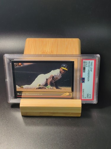 1992 Leaf GOLD- Rickey Henderson #116 ⚾ PSA 9 🔥 POP 7 🔥 HOF 🔥 RARE - Picture 6 of 7